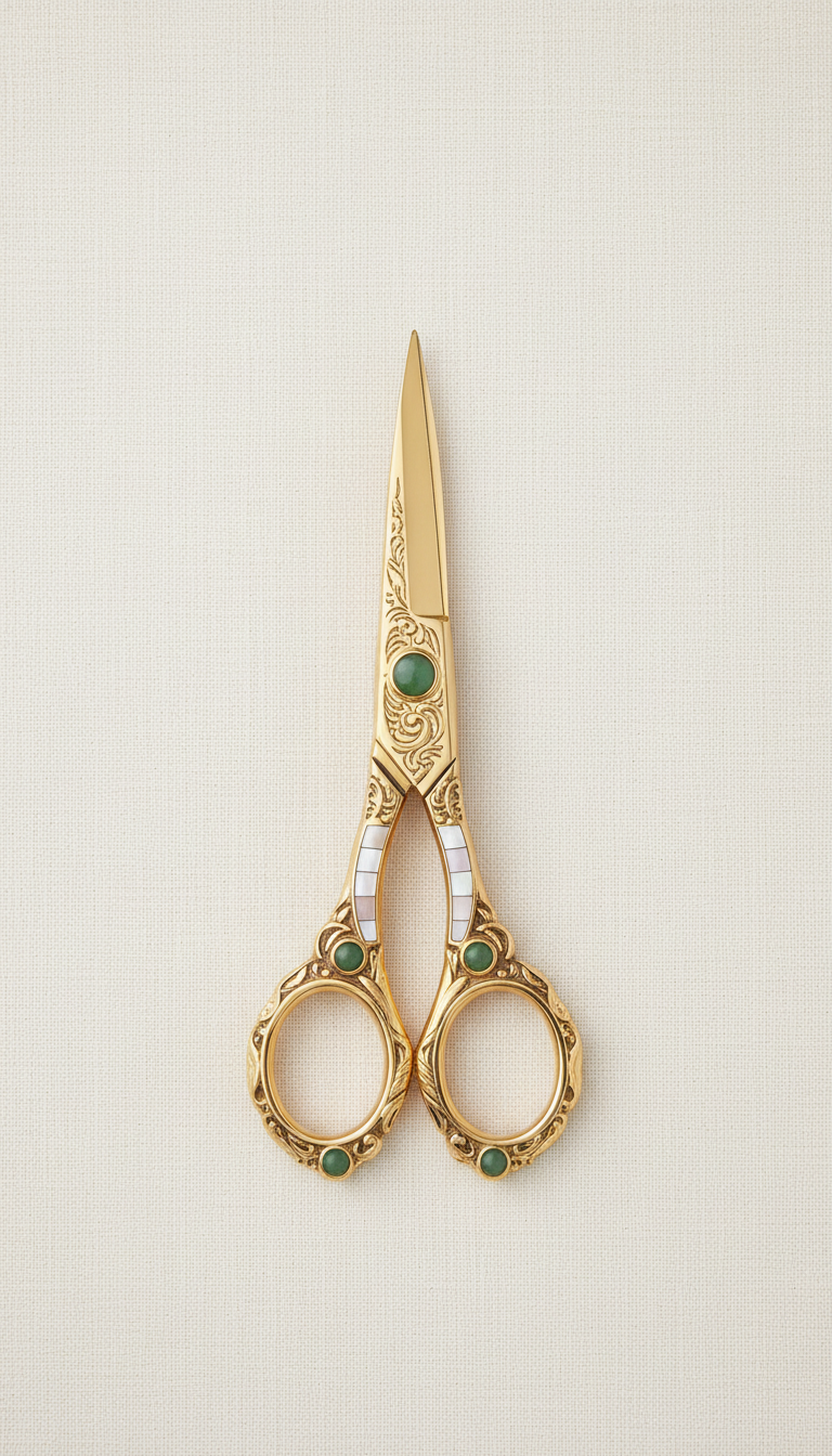 Luxury Gold Embroidery Scissors