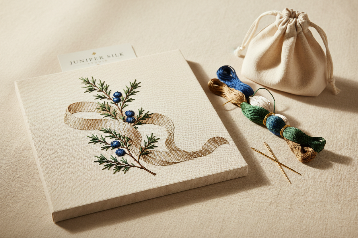 Juniper Silk Studio Needlepoint Canvas